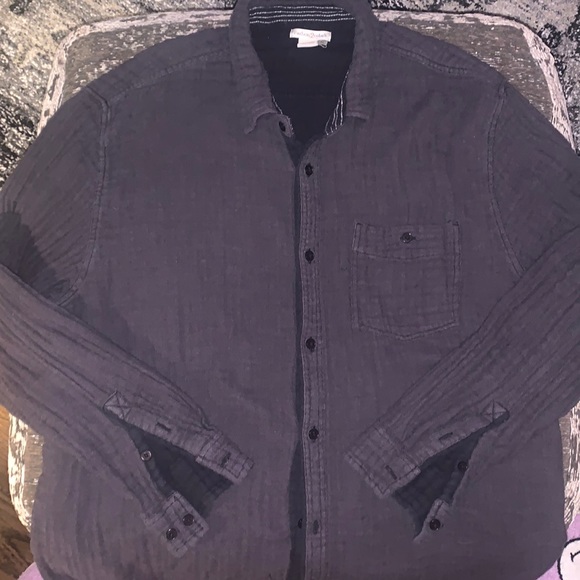 Carbon 2 Cobalt Cotton Woven Buttondown Shirt - Picture 3 of 5